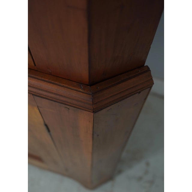 Brown Period 19th Century Cherry 2 Piece Country Corner China Cabinet For Sale - Image 8 of 17