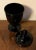 Black Amethyst Glass Urn With Cover For Sale - Image 11 of 13