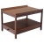 Oiled Walnut Mid-Century Modern Rectangle Two-Tier Side End Table For Sale - Image 13 of 13