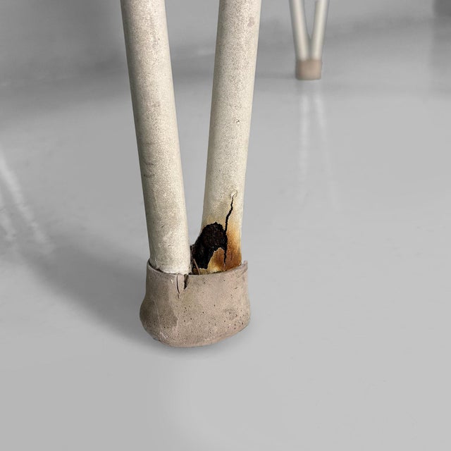 Italian White Iron Outdoor Chair, 1950s For Sale - Image 10 of 14