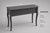 Late 20th Century French Provincial Style Matte Black Bedside Table / Writing Desk With Bronze Hardware — 35.5” For Sale - Image 10 of 10
