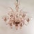 Directly from the factory! handmade murano glass chandelier cipria pink color with artistic decorations height 70cm, 6...
