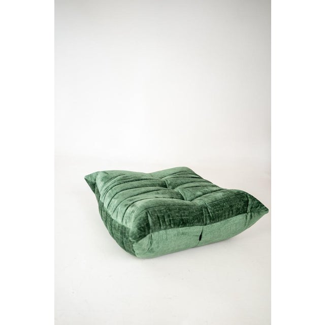 Togo Lounge Chair in Pistachio Boulcet Fabric by Michel Ducaroy for Ligne Roset, 1973, Set of 2 For Sale - Image 15 of 18