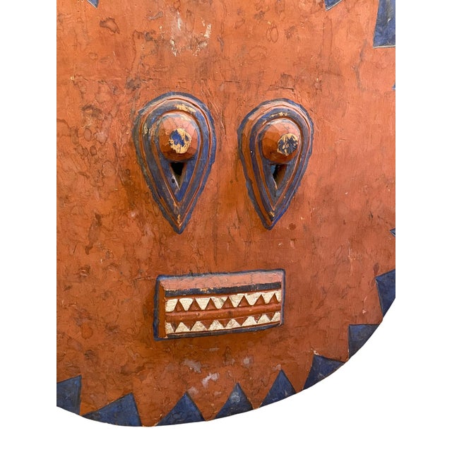 Mid 20th Century Monumental Carved Wood African Tribal Baule Goli Mask For Sale - Image 5 of 6