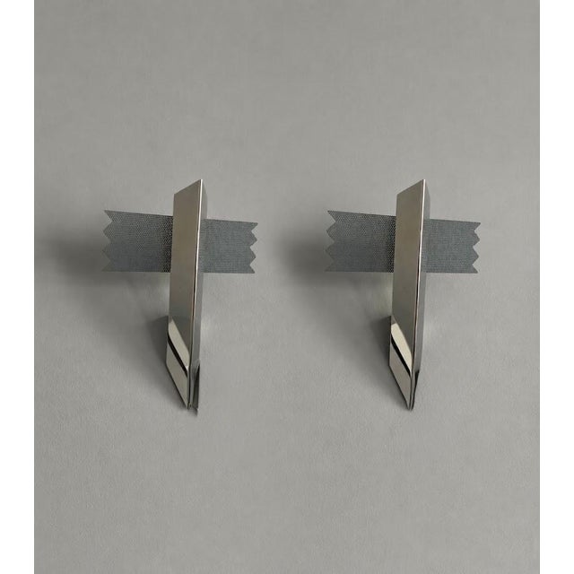 1980s Vintage Space Age Chrome Wall Lamps by J.T. Kalmar, 1970s, Set of 2 For Sale - Image 5 of 11