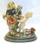 Antique c.1860, French, Barbotine Majolica, cherub and floral, ceramic, urn jar with floral lid. Depicts a ceramic cherub...