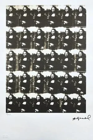 After Andy Warhol, 30x Mona Lisa, 1980s, Lithograph