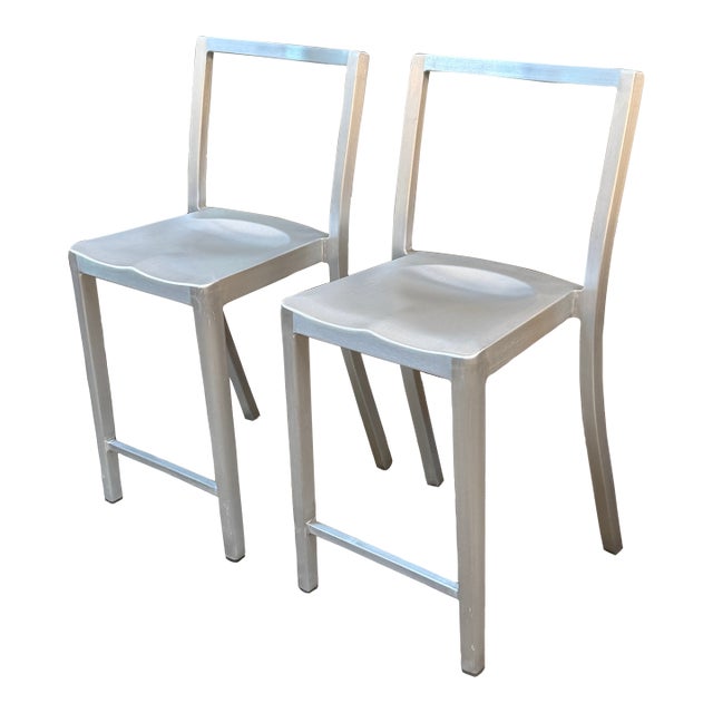 Philippe Starck for Emeco Icon Counter Stools, Pair For Sale