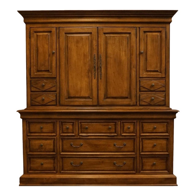 Lexington Furniture Southern Living Collection Solid Birch Early American 73" Media Cabinet 484-233 For Sale