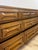 Brown Vintage MCM Nine Drawer Dresser With Bowtie Inlay Retro Walnut Bedroom Storage For Sale - Image 8 of 9