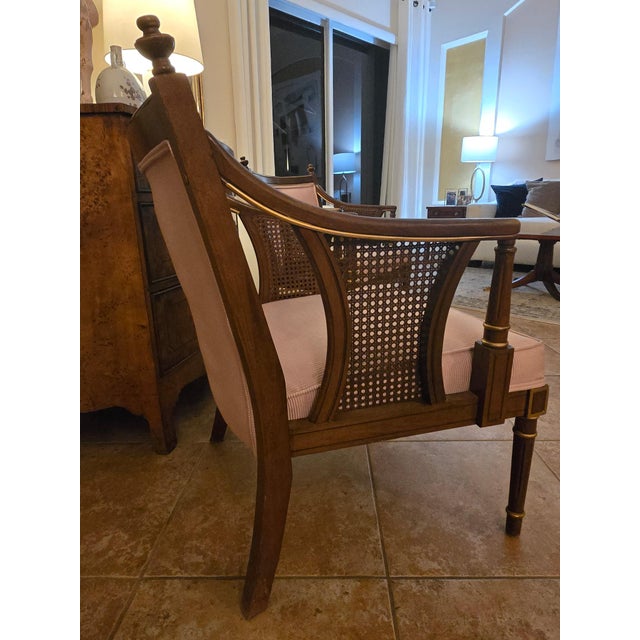 Pair of Vintage Louis XVI Style Armchairs For Sale - Image 13 of 18