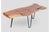 Rustic Industrial Coffee Table in Cedar Wood with Live Edge and Wrought Iron Legs For Sale - Image 3 of 9