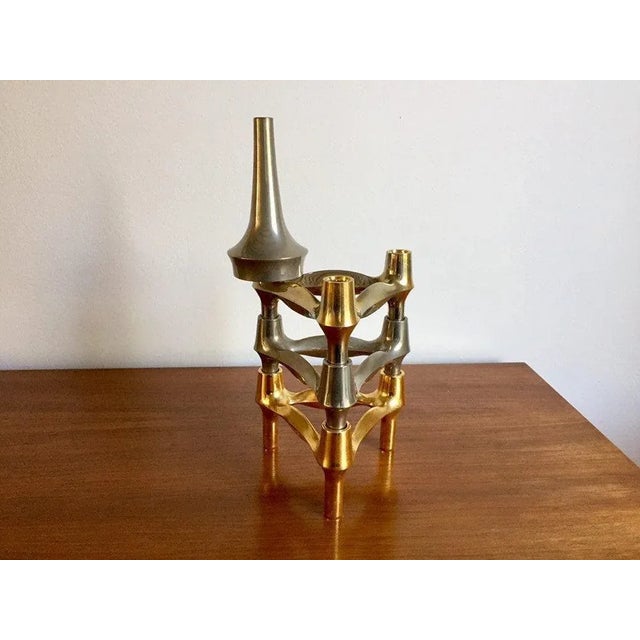 1960s Mid-Century Quist Brass Candleholders, Set of 4 For Sale - Image 5 of 7