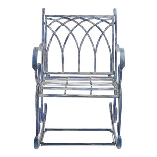 Medrano Rocking Chair - Mossy Blue For Sale