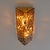 Amber Murano Glass and Brass Sconces from Mazzega, Set of 2 For Sale - Image 6 of 13