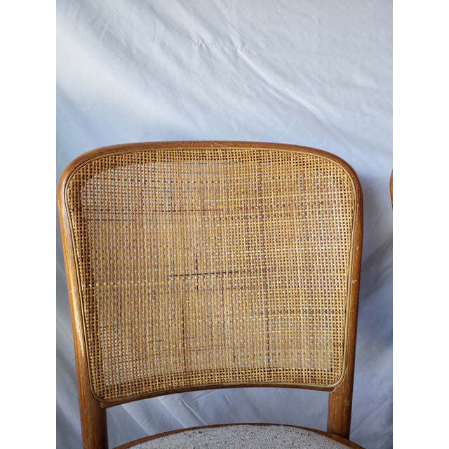1970s Vintage Model 811 "Prague" Style Bentwood & Cane Dining Chairs - Set of 4 For Sale - Image 15 of 18