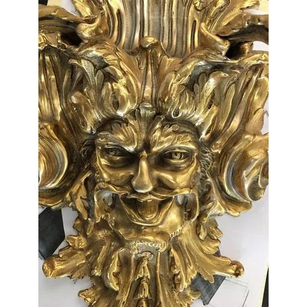 Art Nouveau 1990s Vintaged Finish European Gold Candle Sconces - a Pair For Sale - Image 3 of 9