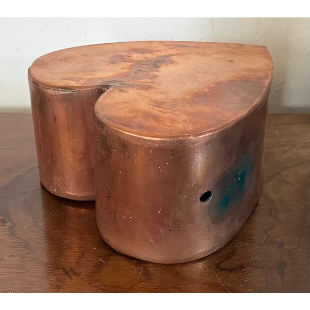 American Folk Art Copper Heart Sculpture For Sale - Image 9 of 13