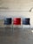 This set of 3 stacking chairs features contoured seats and space-saving functionality. Vintage 1990s. Designed by Philippe...
