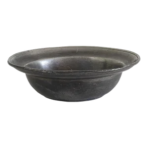 18th or Early 19th Century European Pewter Bowl Signed