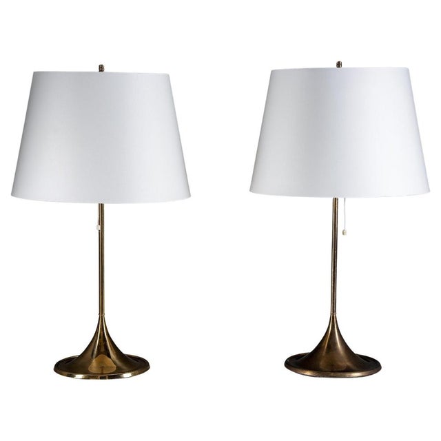 Model B-024 Table Lamps attributed to Eje Ahlgren for Bergboms, 1970s, Set of 2 For Sale - Image 13 of 13
