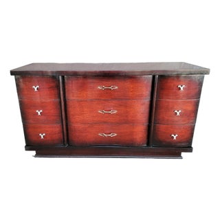 Mid-Century Modern Mahogany Low Dresser For Sale
