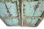 Antique Indian Turquoise Wood Doors For Sale - Image 4 of 12