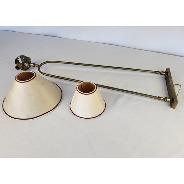 Vintage 1950s Large Brass Wall Sconce by Diabolo For Sale In Chicago - Image 6 of 7