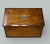 Brown Antique English Satinwood Wooden Georgian Regency Double Tea Caddy 19th Century For Sale - Image 8 of 10