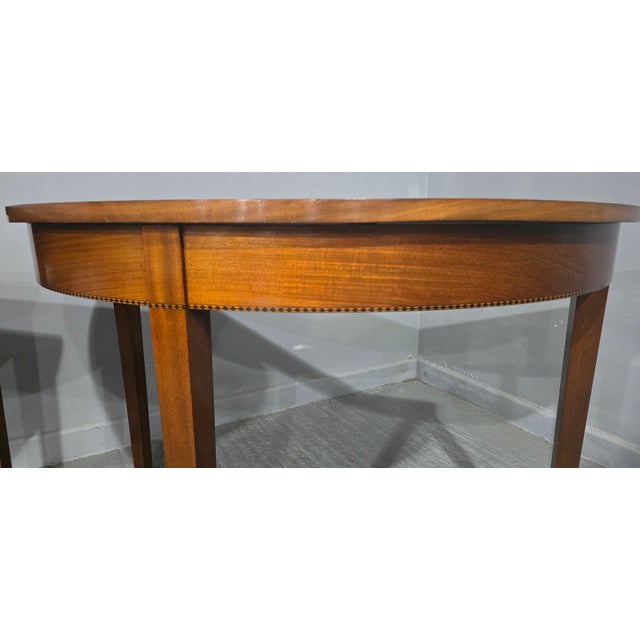 Fine Regency Mahogany Console Tables, 1920, Set of 2 For Sale - Image 10 of 15
