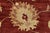 Ziegler Rug 8'11'' X 11'9'' Red Wool Traditional Hand-Knotted Oriental Carpet For Sale - Image 11 of 15
