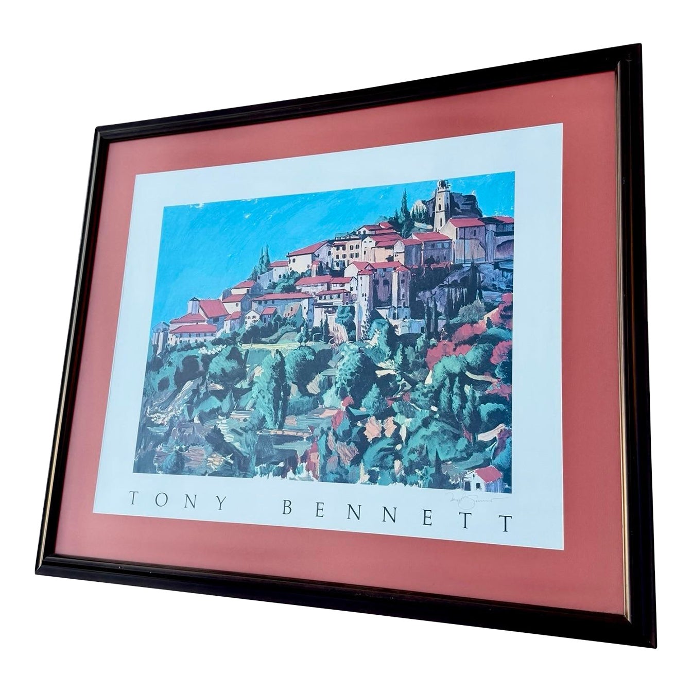 Tony Bennett Signed Print - South of France Framed 1985 | Chairish