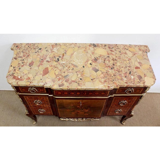 Late 19th Century Dresser in Marquetry For Sale - Image 4 of 18