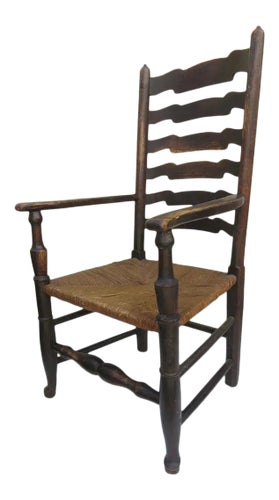 English Yorkshire Wavy Back Arm Chair