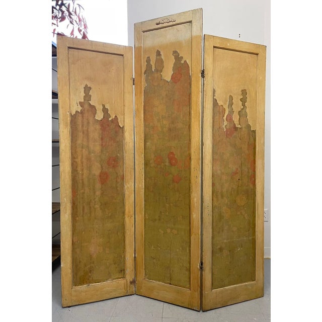 1970s Vintage Room Divider With Floral Motif For Sale In Seattle - Image 6 of 9