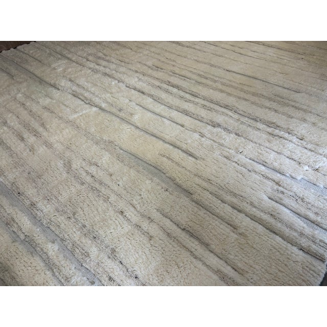 Textile Rh Eli Wool Rug – 12' × 15' Natural | Hand-Knotted New Zealand Wool | Moroccan-Inspired Contemporary Design For Sale - Image 7 of 18