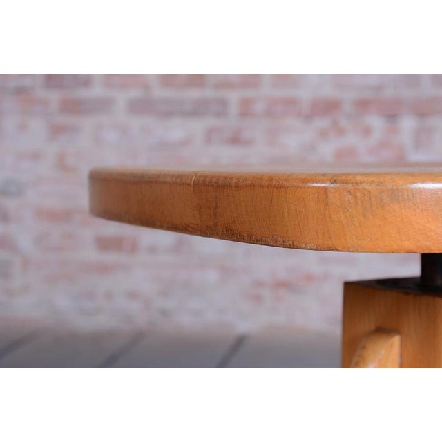 Mid-Century Czech Beech Swivel Chair, 1960s For Sale - Image 9 of 10