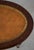 1990s Maitland Smith Oval Leather Top Regency End Table For Sale - Image 5 of 14