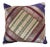 Decorative Throw Silk Pillow Made From Vintage Sari Borders, India For Sale