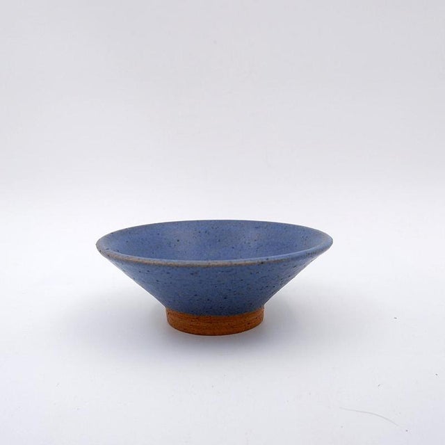 Blue Ceramics by N. Lebrun for Fond d'Atelier, Belgium, 1970s, Set of 5 For Sale - Image 9 of 14