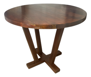 Circular Mahogany Dining or Restaurant Table, 2000