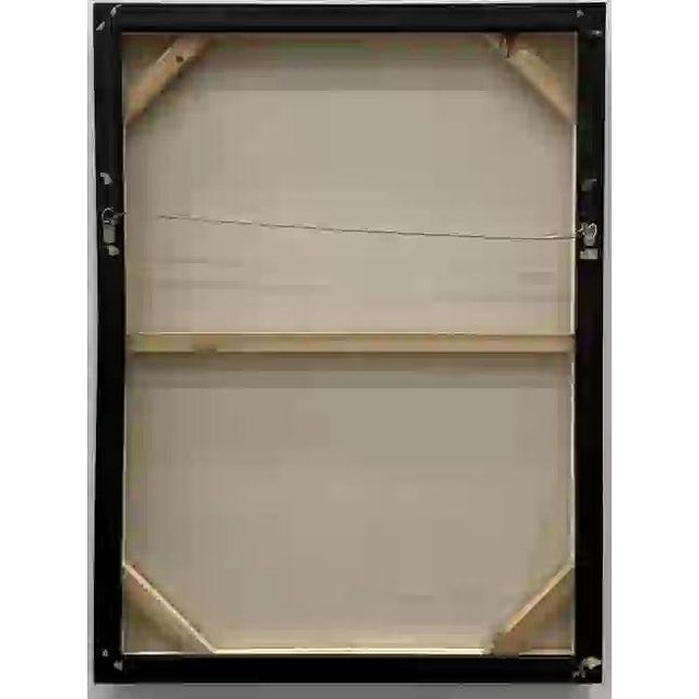 Abstract Black and White Abstract in the Manner of Franz Kline (1970s) For Sale - Image 3 of 3