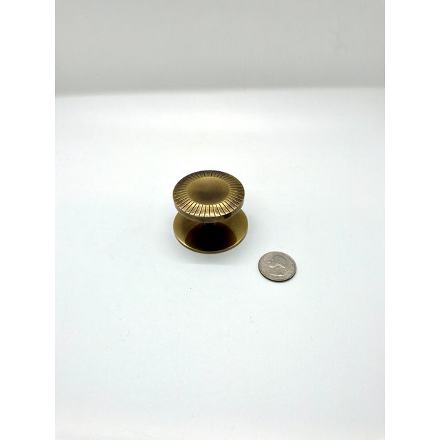 Baker Furniture Company Baker Knob Honey Bronze With Backplate. For Sale - Image 4 of 4
