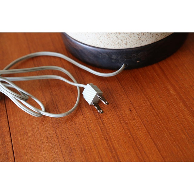 1960s Gordon and Jane Martz M221 Lamp for Marshall Studios Light Gray Brown Specks Bamboo For Sale - Image 13 of 13