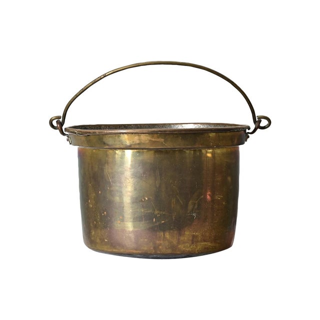 Metal French 19th Century Brass Cooking Pot For Sale - Image 7 of 7