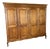 Vintage French Louis XVI Style Carved Oak 4-Door Wardrobe For Sale