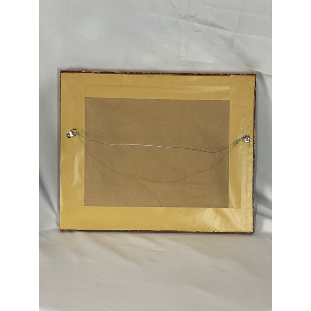 Contemporary Primitive Equestrian Horse Painting in Custom Wood Frame For Sale - Image 10 of 10
