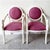 1980s 1980s Postmodern Casa Bique Swan Dining Chairs | Set of 6 in Ivory & Raspberry Pink For Sale - Image 5 of 11