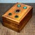 1980s Vintage Rosewood & Gemstone Inlaid Treasure Box / Jewelry Organizer With Drawer For Sale - Image 5 of 9