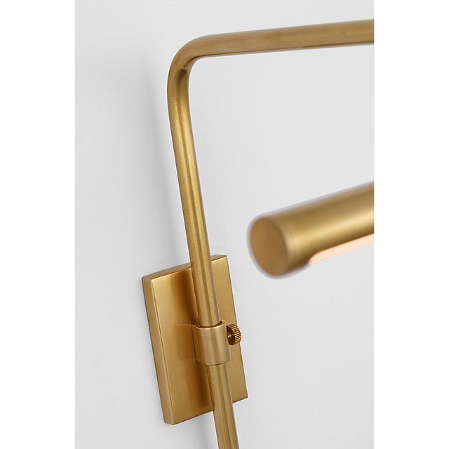 Thomas O'Brien for Visual Comfort Signature Kidd 9" Frame Mount Picture Light in Hand-Rubbed Antique Brass For Sale - Image 10 of 14